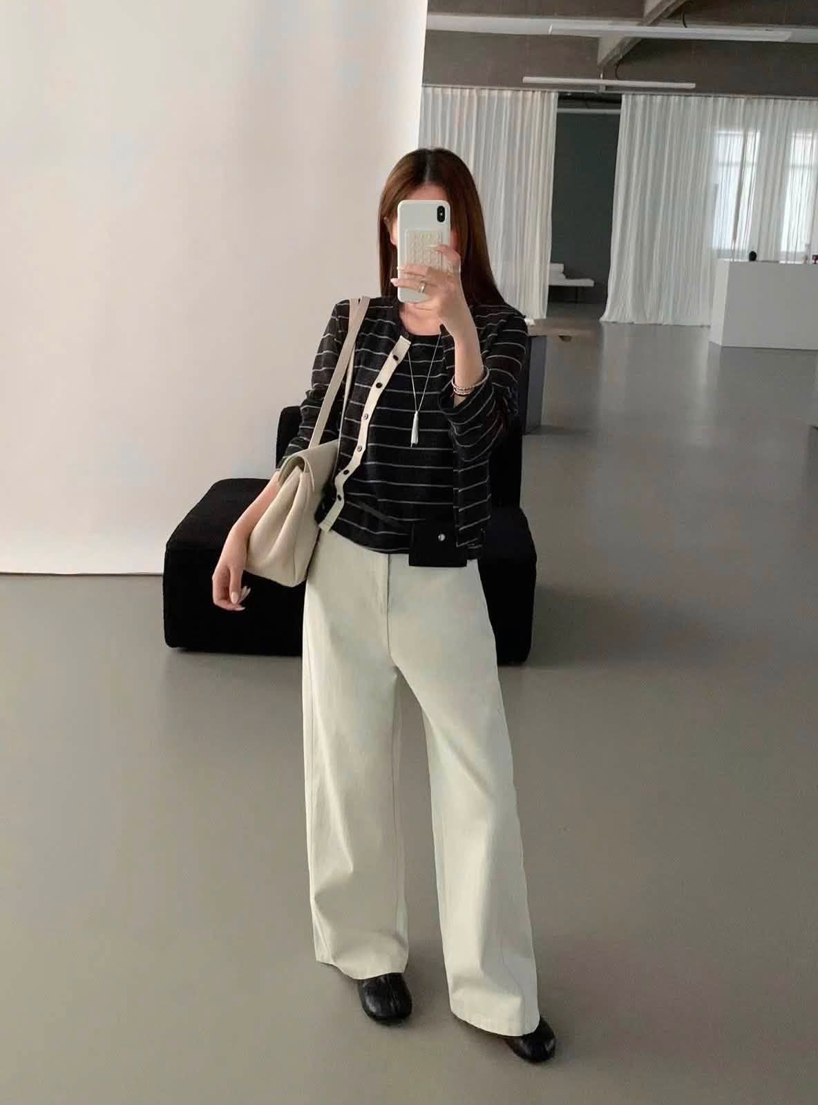 Quần jean trơn chạy đường lai bên XONXEN SHOP 3829 – Image 8