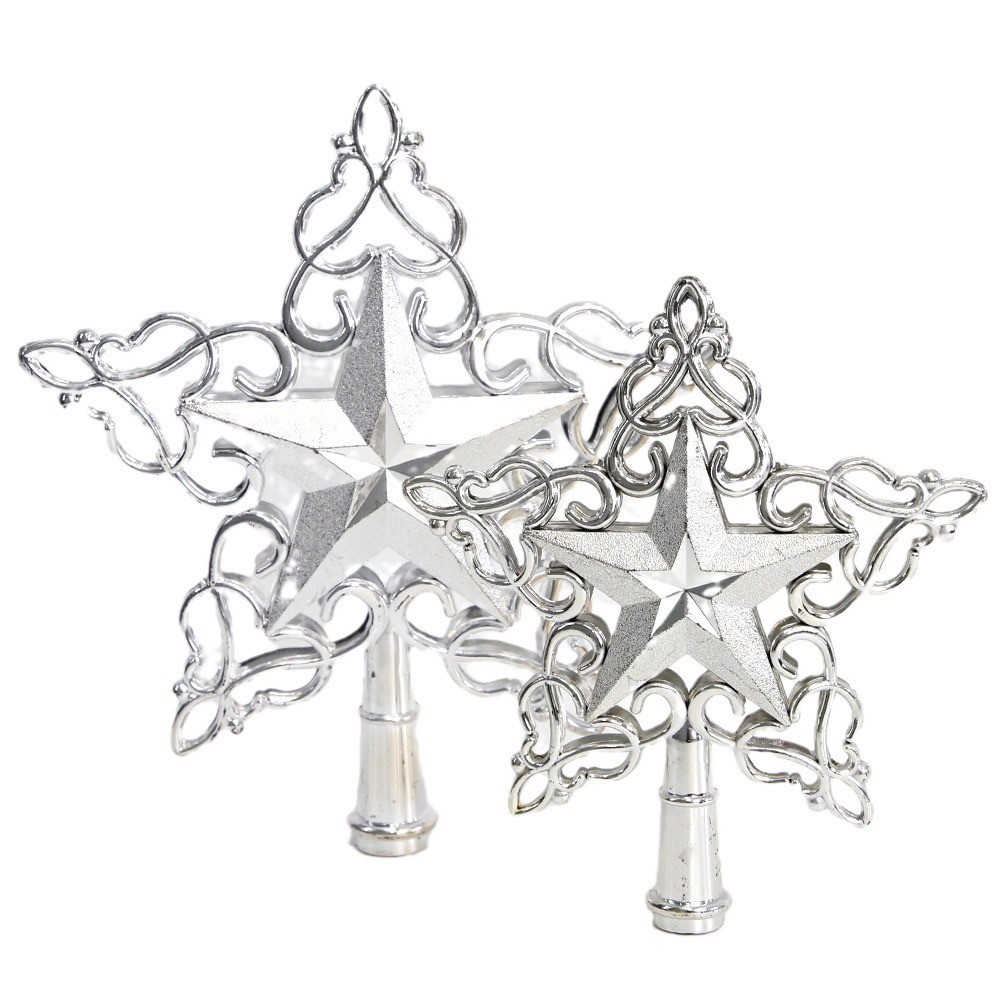 Weihnachtsbaum-Spitzenstern, 3D-Design mit Spitzenmuster
