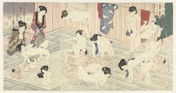 Bathhouse in Hakone 1827