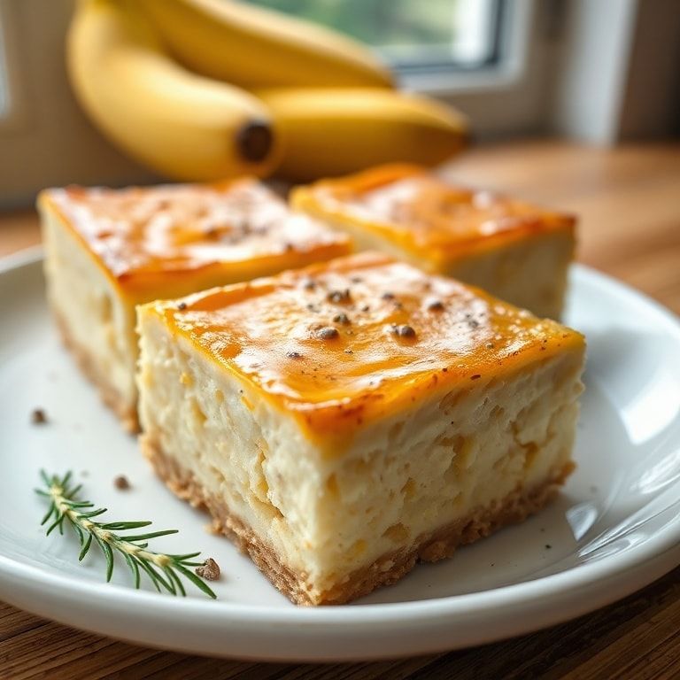 Banana Pudding Cheesecake Squares—Easy Homemade Dessert Bars