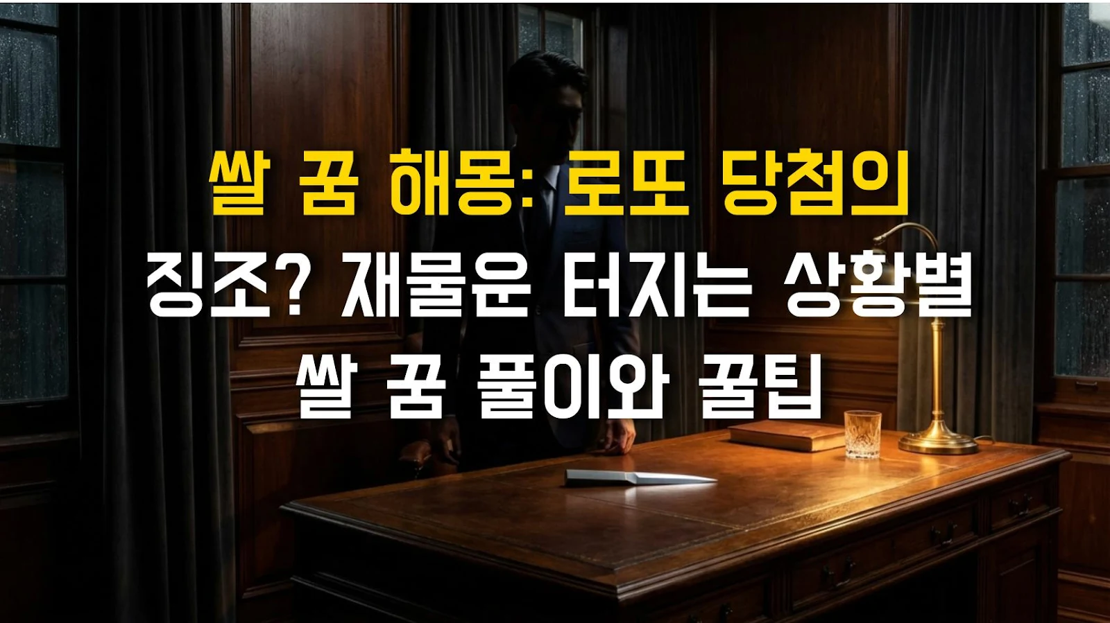 쌀 꿈 해몽: 로또 당첨의 징조? 재물운 터지는 상황별 쌀 꿈 풀이와 꿀팁