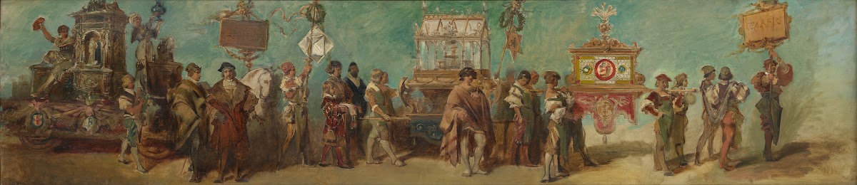 Entwurf zum Festzug 1879  Die Hafner und Glaser 1879