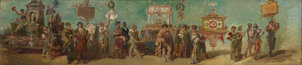 Entwurf zum Festzug 1879  Die Hafner und Glaser 1879