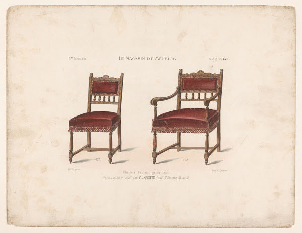 Chaise et Fauteuil genre Henri II 1832   1904
