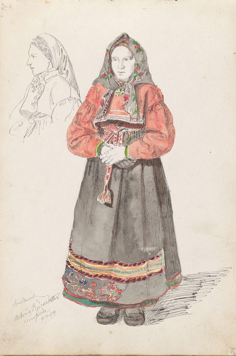 Aslaug Bjørnsdatter Mosebø Sauland 1844