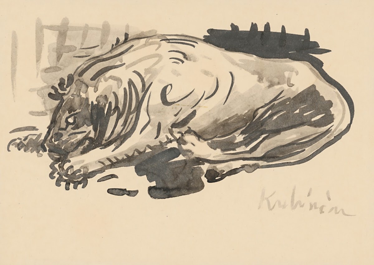 Lying dog 1877