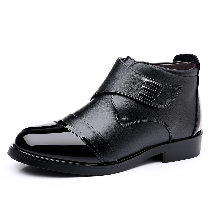 Gefütterte Herren-Winterstiefel, PU-Obermaterial