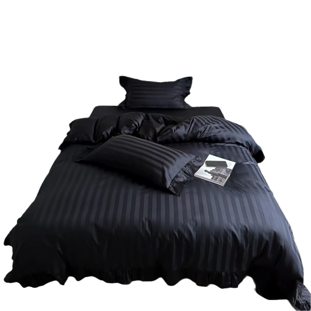 French Long-Staple Cotton Bedding Set, 4-Piece