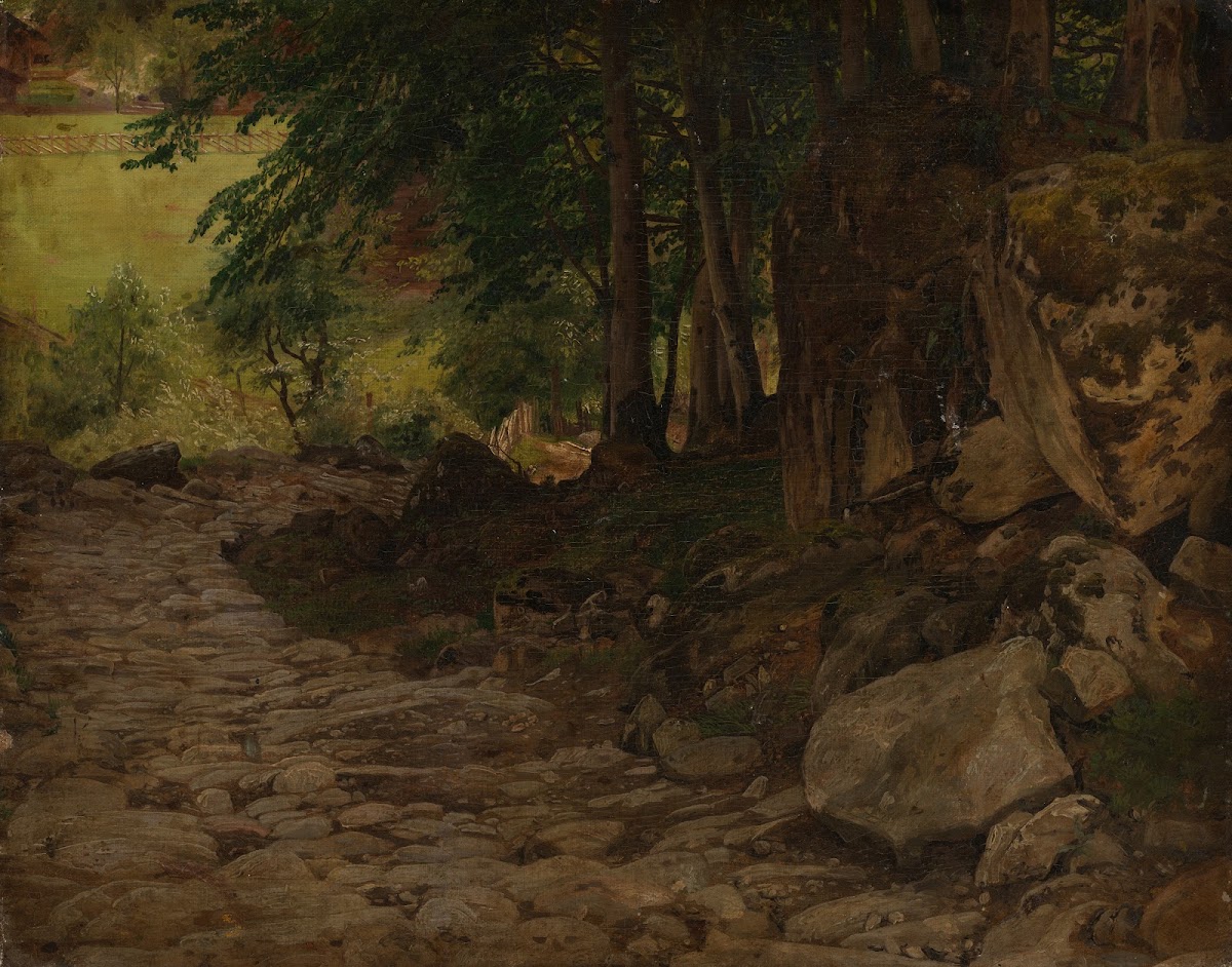 Felsweg in der Schweiz before 1835
