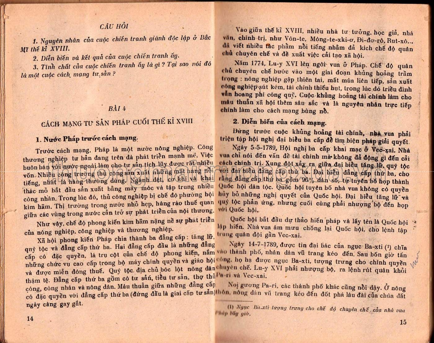 Lịch sử lớp 8 phổ thông (1985) - Trang 8
