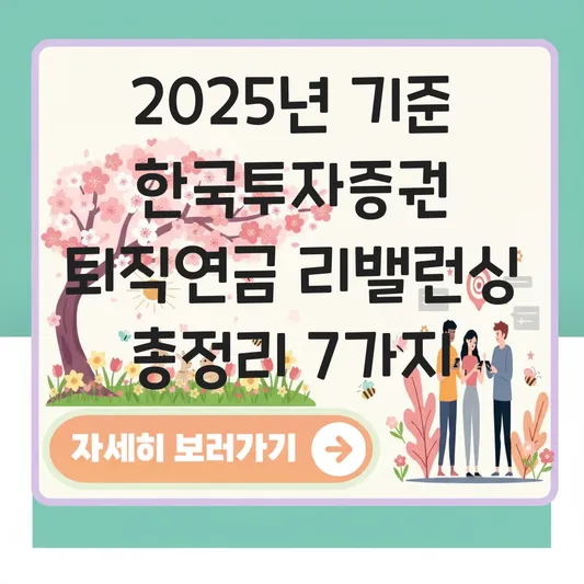 한국투자증권 퇴직연금 리밸런싱 하는 법 대표 이미지