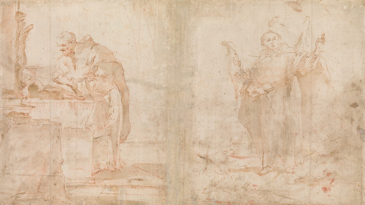 A Priest Celebrating Mass and Saint Vincent Ferrer Preaching 171293