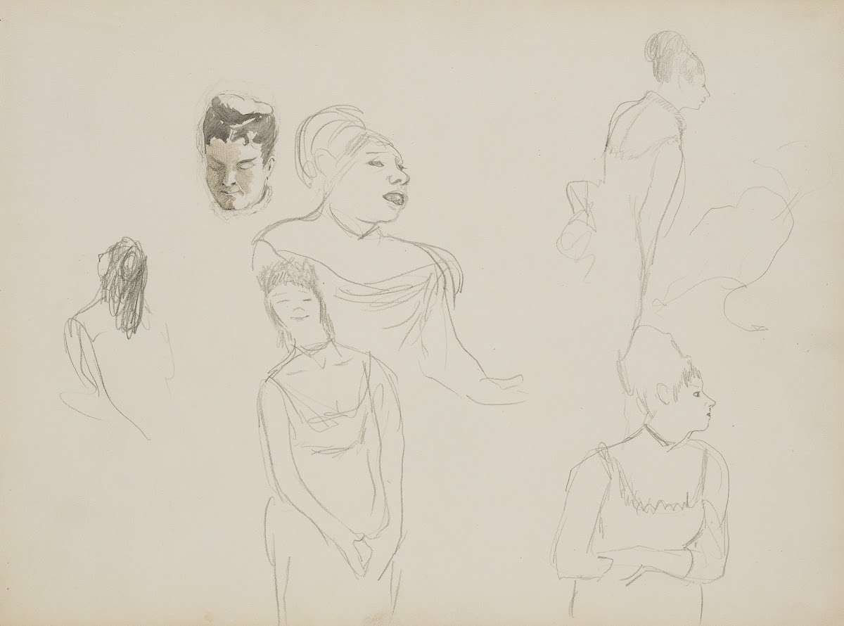 Sketches of Café Singers 1877