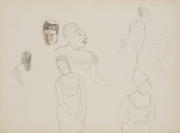 Sketches of Café Singers 1877