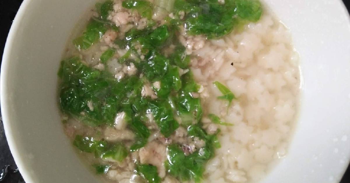 Nui sao cải dún thịt gà cho bé