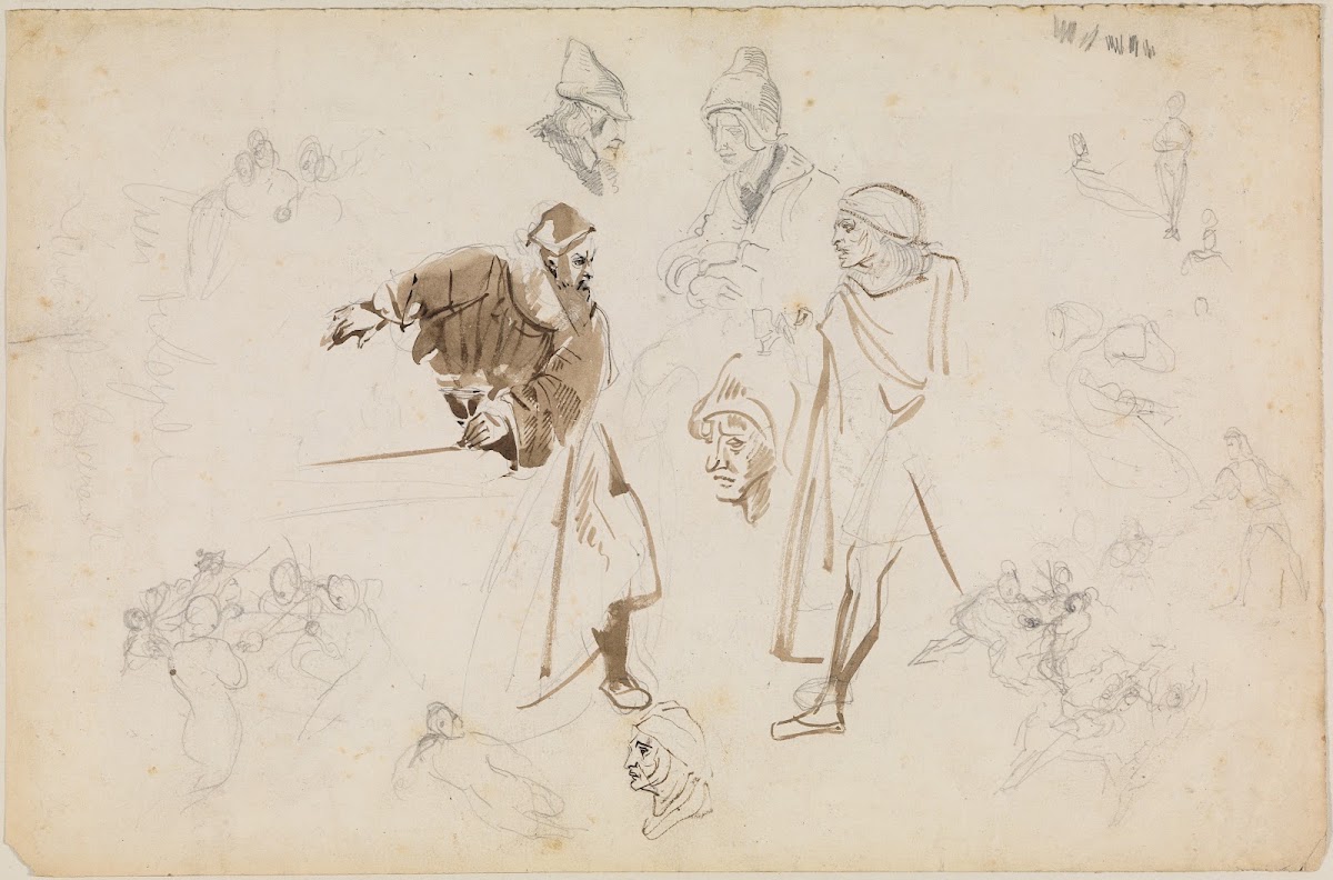 Studienblatt zu Faust ca 1825 1826