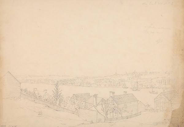 Albany from the hill at Bath 1823 1828