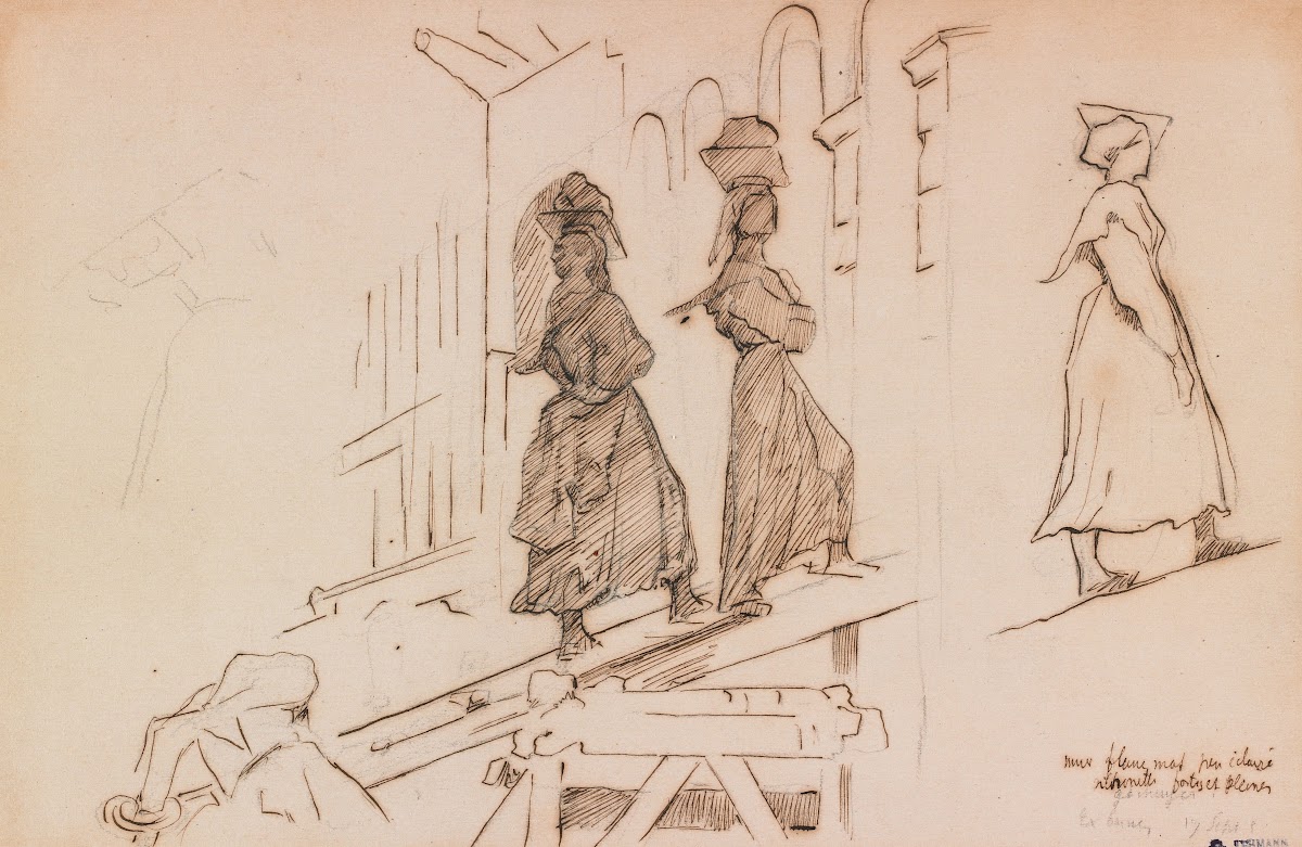 Women Carrying Mortar 19th century