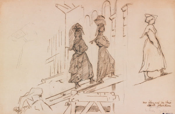 Women Carrying Mortar 19th century
