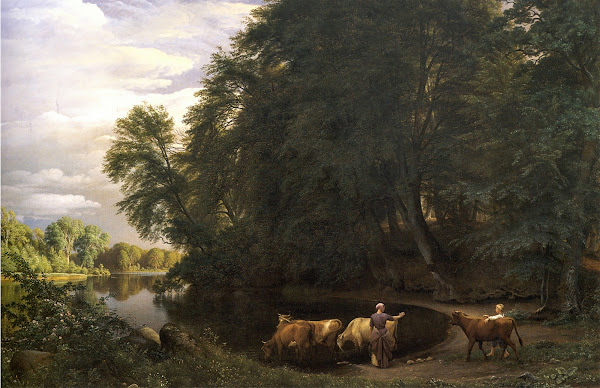 Summer afternoon by a lake 1859