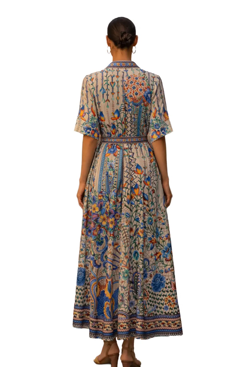 Cobalt Tapestry Dress — 3