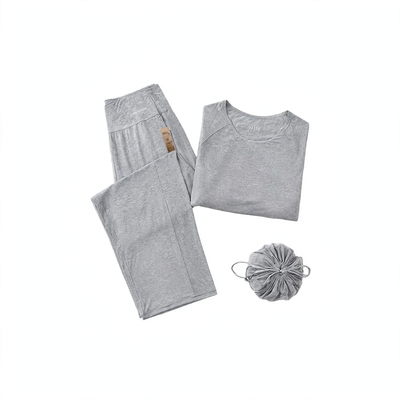 Men's Pajama Set, breathable, crew neck