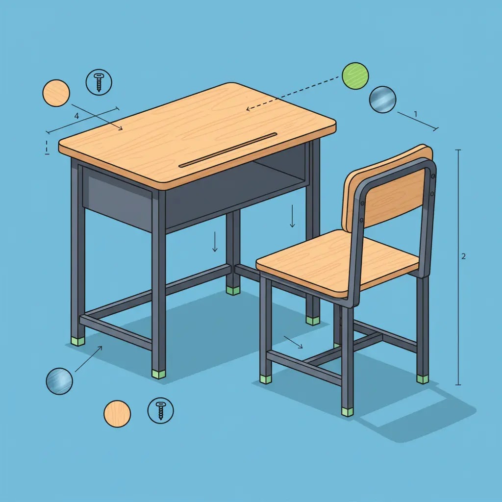 Spesifikasi teknis bangku sekolah standar Kemendikbud