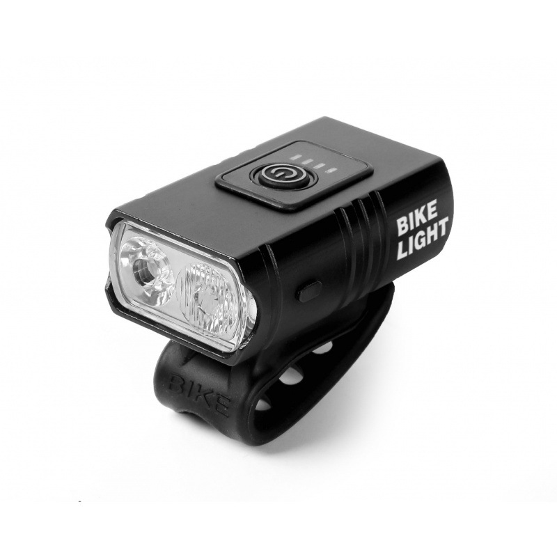 Bicycle lighting set with aluminum front light
