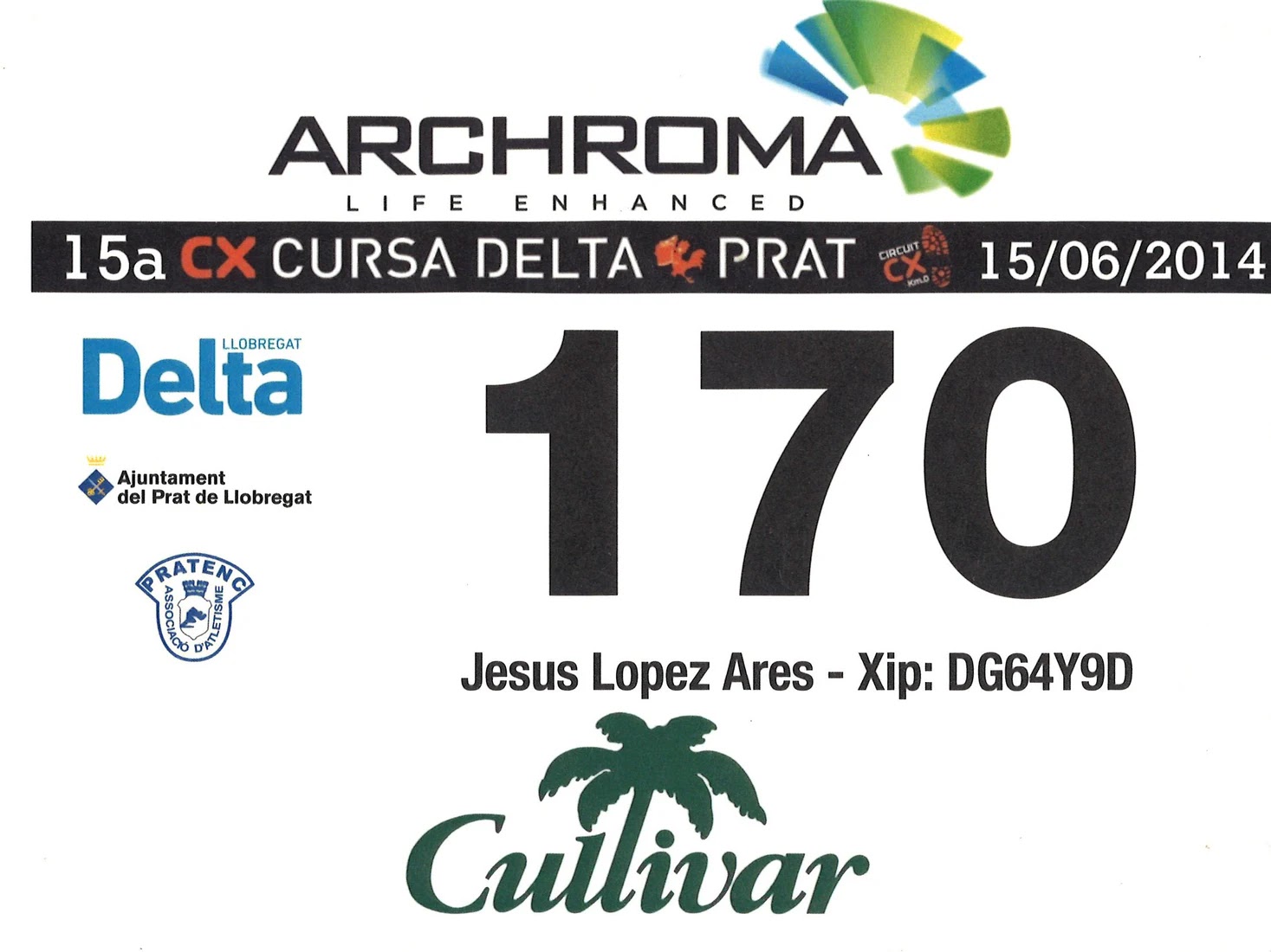 Dorsal de Cursa Delta Prat