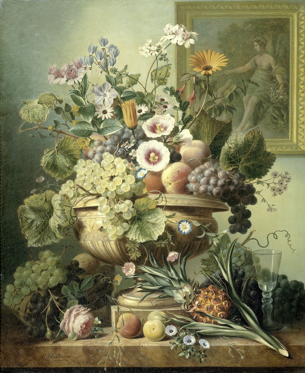 Still Life with Flowers and Fruit 1815   1830