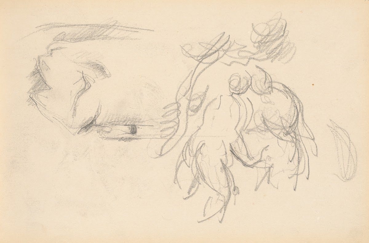 Women Bathers and a Roll of Paper 1882 1885