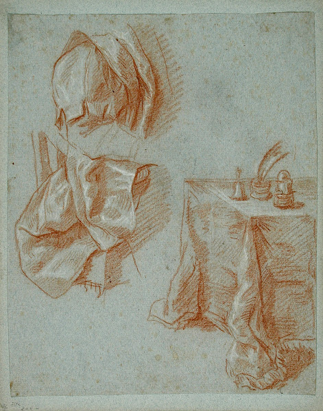 Study of a Man Seated at a Table 18th century