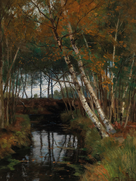 A Landscape with Stream and Birches 1902