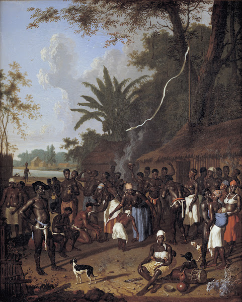Ritual Slave Party on a Sugar Plantation in Surinam 1705   1708