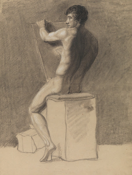 Seated nude 19th century