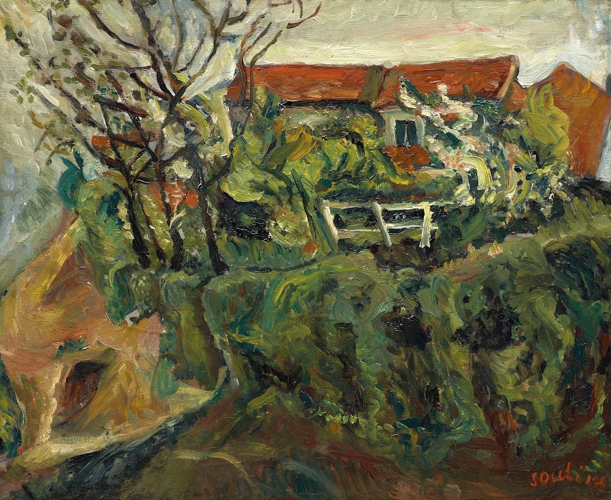 Maisons dans un paysage 1918 19