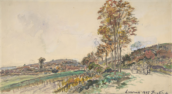 Road near La Côte Saint André 1885