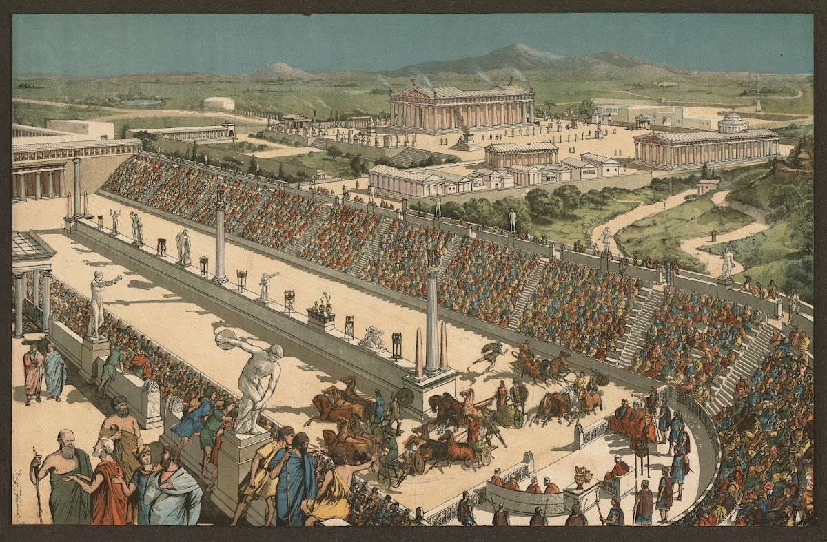 Ancient Greece horse racing 1888