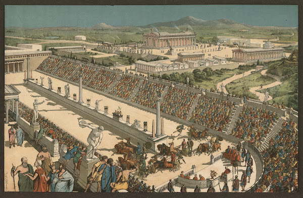 Ancient Greece horse racing 1888
