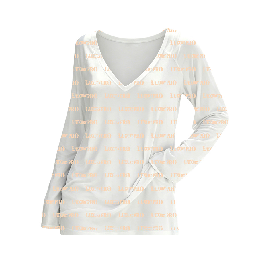 AOP GTS V neck long sleeve T shirt
