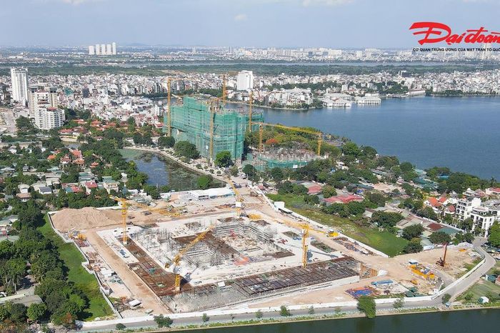 Nhà hát Opera Hà Nội, bên Hồ Tây dần lộ diện sau 7 tháng thi công - Báo Đại Đoàn Kết