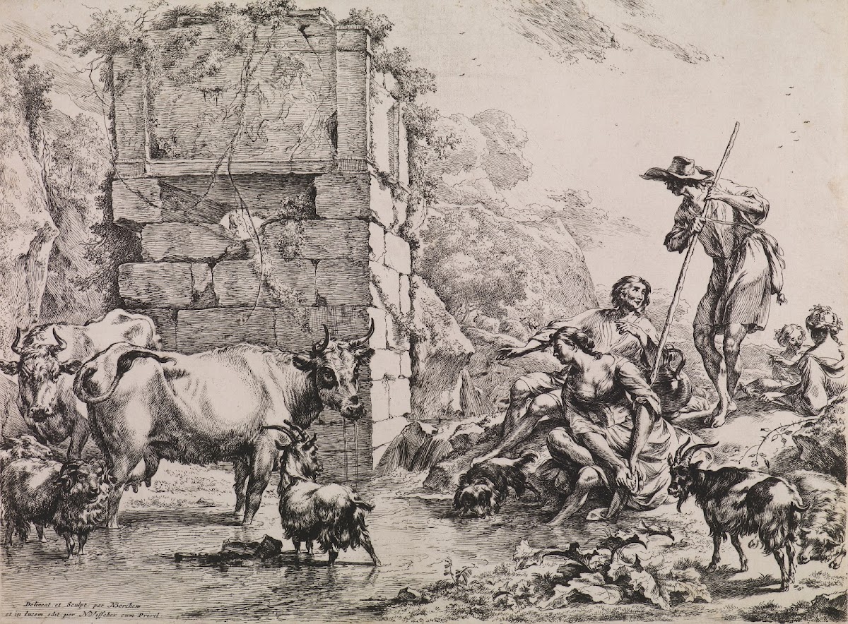 Cow Drinking 1680