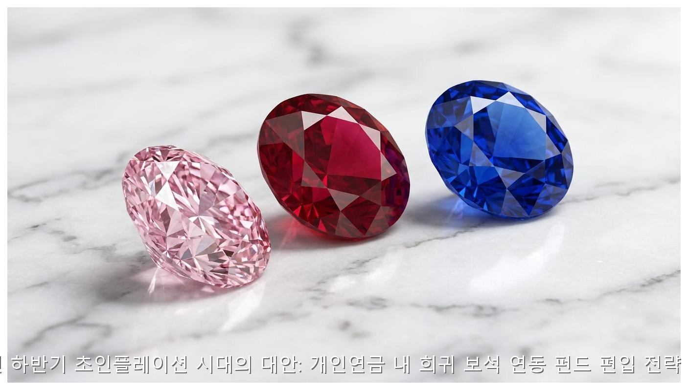 2026년 하반기 초인플레이션 시대의 대안: 개인연금 내 희귀 보석 연동 펀드 편입 전략 보고서 핵심 안내 및 분석 인포그래픽 (5)