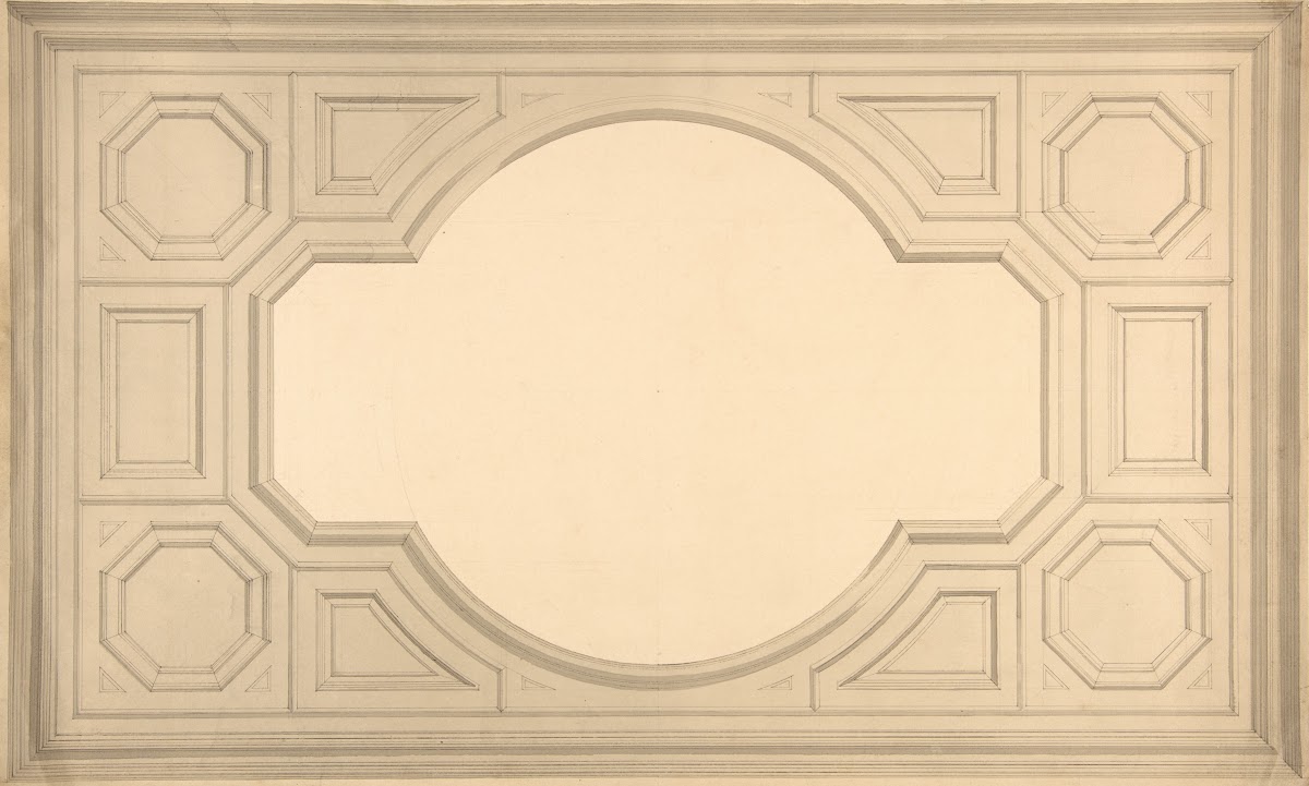 Design for a ceiling 19th Century