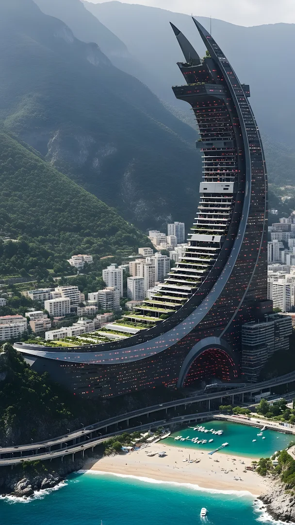 Dynamic Geometric Abstraction in Neon Pink and Violet