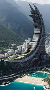 Dynamic Geometric Abstraction in Neon Pink and Violet