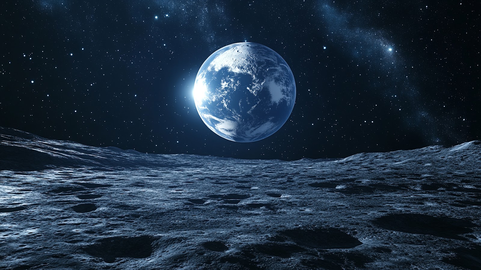 Earth From Moon Wallpaper