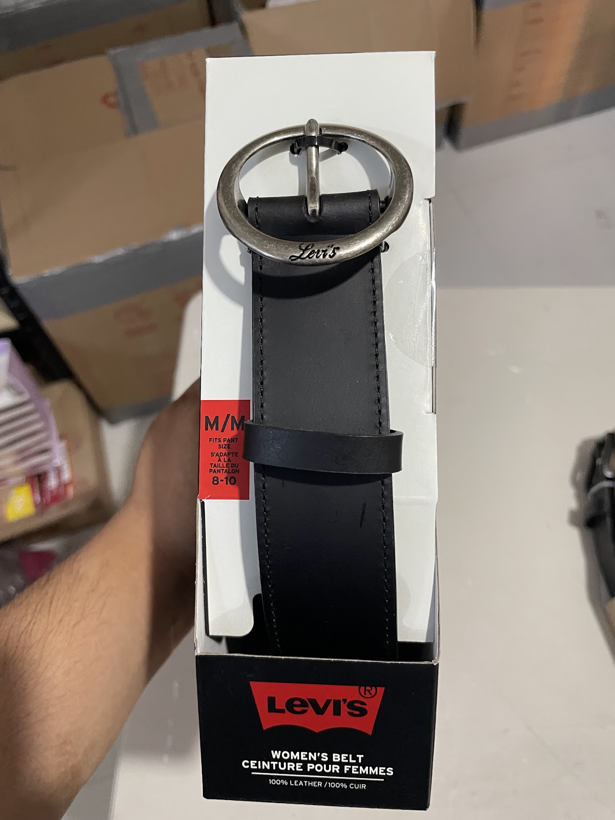 Levis W Belt Black M #1806