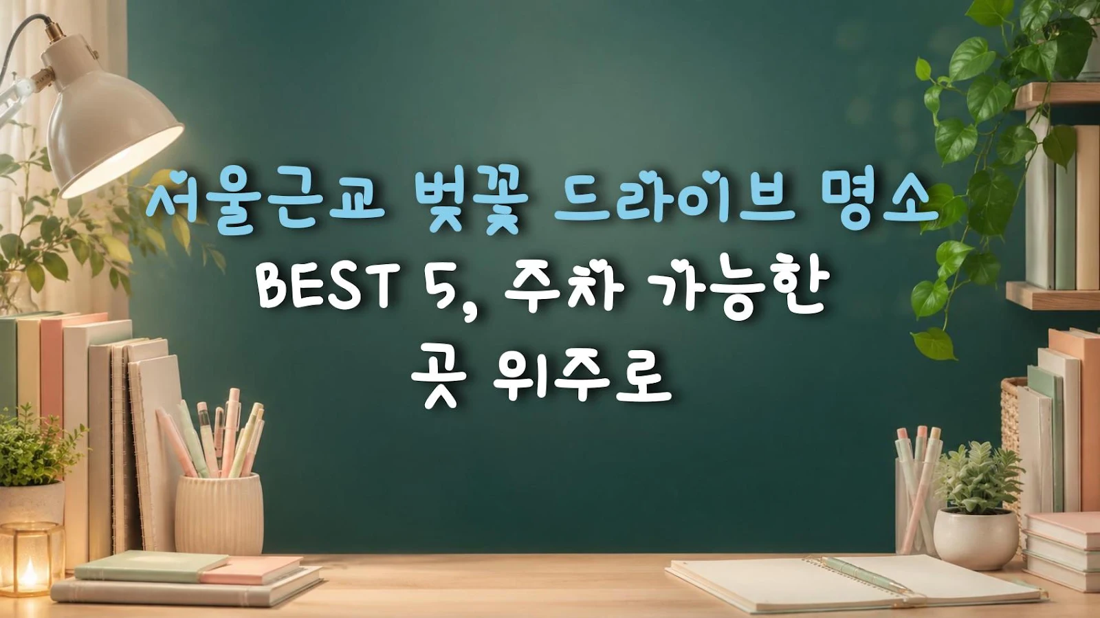 서울근교 벚꽃 드라이브 명소 BEST 5, 주차 가능한 곳 위주로