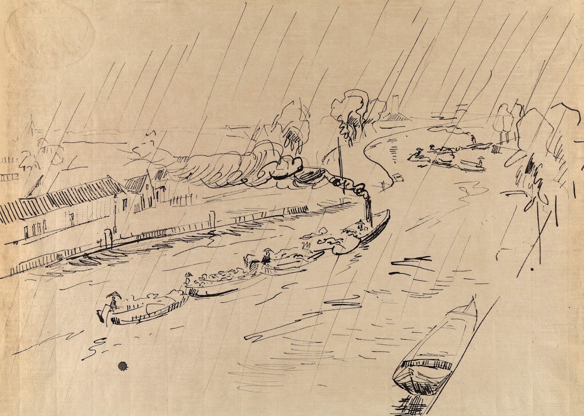 Canal in the Rain